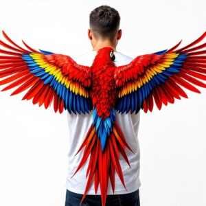 Camiseta Espíritu Guacamaya | Diseño Frontal y Posterior