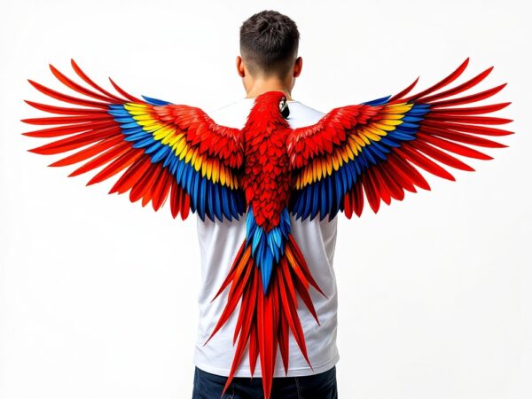 Camiseta Espíritu Guacamaya | Diseño Frontal y Posterior